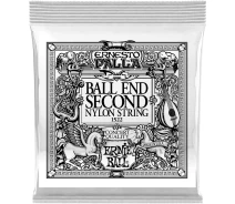 Придбати - струны для гитар  Струна Ernie Ball 1522 Black 2nd Ernesto Palla Nylon Ball End Classical Guitar String .032