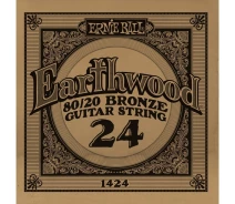 Придбати - струны для гитар  Струна Ernie Ball 1424 Earthwood 80/20 Bronze Acoustic Guitar Strings .024