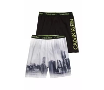 Придбати - дитячі шорти  Дитячі lounge шорти Calvin Klein набір 1159804389 (Сірий/Чорний, 4-5) (art709544)