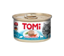 Придбати - корм для кота  Корм TOMi Salmon вологий для котів з лососем 85 гр