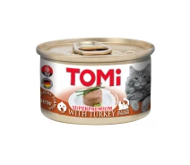 Придбати - корм для кота  Корм TOMi Turkey вологий для котів з індичкою 85 гр