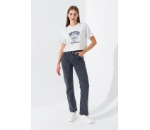 Придбати - жіночі джинси  Джинси Regular fit жіночі Zeo Basic 4417 42 Сірий (221)