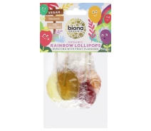 Придбати - конфету  Льодяники Rainbow органік без цукру Biona Organic 50 г (5032722307087)