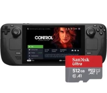 Придбати - ігрову консоль  Ігрова консоль Valve Steam Deck 512GB Black + Карта пам'яті SanDisk Ultra 512G