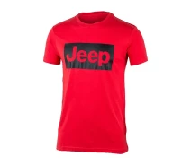 Придбати - чоловічу футболку  Футболка чоловіча JEEP T-SHIRT Contours J22W Червоний L (O102581-R699 L)