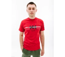 Придбати - чоловічу футболку  Чоловіча футболка HELLY HANSEN RWB GRAPHIC T-SHIRT Червоний L (7d53763-162 L)
