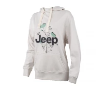 Придбати - жіноче худі  Жіноче Худі JEEP HOODED OVERSIZE SWEATSHIRT Botanical Print Сірий M (O102606-J863 M)
