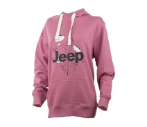 Придбати - жіноче худі  Жіноче Худі JEEP HOODED OVERSIZE SWEATSHIRT Botanical Print Фіолетовий L (O102606-P490 L)