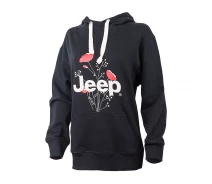 Придбати - жіноче худі  Жіноче Худі JEEP HOODED OVERSIZE SWEATSHIRT Botanical Print Чорний XL (O102606-B000 XL)