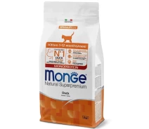 Придбати - корм для кота  Сухий корм для кішок Monge Cat Kitten з качкою 1.5 кг (899)