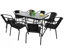 Придбати - комплект садових меблів  Комплект садових меблів Kontrast Garden-8 FI150 Black