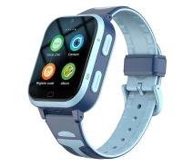 Придбати - смарт-годинник  Дитячий смарт годинник Lemfo D5 з SIM картою, GPS, прослуховуванням, відеодзвінком Синій 4G Операційна система Android OS