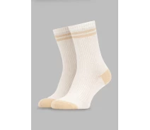 Придбати - жіночу шкарпетку  Шкарпетки жіночі VT Socks ШЖК144-024-1771 23-25 Молочний (4823103436929)