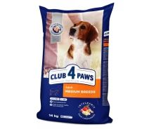 Придбати - корм для собаки  Сухий корм для собак Club 4 Paws Преміум. Для середніх порід 14 кг(П) (482)