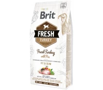Придбати - корм для собаки  Сухий корм для собак Brit Fresh Turkey/Pea Light Fit and Slim Adult 2.5 кг (8595602530809)