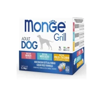 Придбати - корм для собаки  Вологий корм для собак Monge Dog Grill 12*100 г (810)