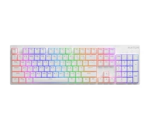 Придбати - клавіатуру  Клавіатура Hator Rockfall 2 Mecha Orange USB White (HTK-711)