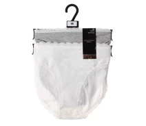 Придбати - жіночі трусики  Трусики-сліп Manoukian Slips X2 Femme 2-pack white/gray M 13890784-1