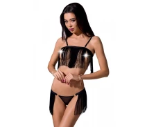 Придбати - жіночу еротичну білизну  Комплект Passion KASSANDRA SET WITH OPEN BRA Exclusive L/XL Чорний (PS26301)