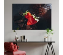 Придбати - картину  Картина для кухні KIL Art Полуниця з шоколадом 51x34 см (1573-1)