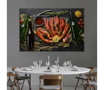 Придбати - картину  Картина для кухні KIL Art Готові щупальця омарів 51x34 см (1540-1)