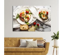 Придбати - картину  Картина для кухні KIL Art Тости з яйцем та помідором 51x34 см (1577-1)