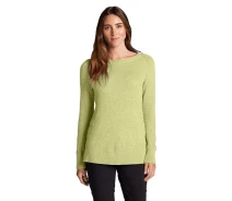 Придбати - жіночий пуловер  Пуловер Eddie Bauer Womens Lux Thermal Crewneck Sweater LIGHT YELLOW
 HTR (XL)