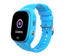 Придбати - смарт-годинник  Дитячий розумний смарт годинник Lemfo D05 з SIM картою 4G, GPS трекером, прослуховуванням і кнопкою SOS Блакитний