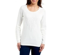 Придбати - жіночий пуловер  Пуловер Eddie Bauer Womens Sweater Lace-Up IVORY