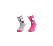 Придбати - дитячу шкарпетку  Шкарпетки Hello Kitty Socks 2-pack magenta/gray — 36762-1 31-35