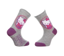 Придбати - дитячу шкарпетку  Шкарпетки Hello Kitty Head Hk Writing 19-22 gray 32770-3
