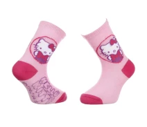 Придбати - дитячу шкарпетку  Шкарпетки Hello Kitty Head Hk Writing 19-22 pink 32770-7