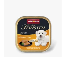 Придбати - корм для собаки  Корм вологий Vom Feinsten Adult with Chicken liver для дорослих собак з куркою та печінкою 150 г (4017721823005)
