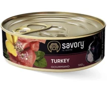Придбати - корм для собаки  Корм Savory Dog Gourmand індичка k 100g (4820232630495)