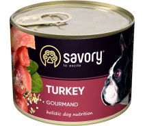 Придбати - корм для собаки  Корм Savory Dog Gourmand індичка k 200g (4820232630501)