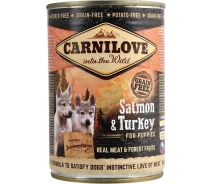 Придбати - корм для собаки  Корм вологий Carnilove Puppy k цуценят з лососем та індичкою 400 г (8595602529254)