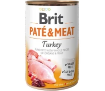 Придбати - корм для собаки  Корм вологий Brit Care Pate and Meat для дорослих собак з індичкою 400 г (8595602557479)