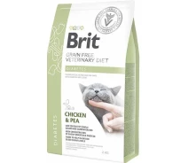 Придбати - корм для кота  Корм сухий Brit Grain VetDiet Cat Diabetes для кішок з цукровим діабетом беззерновою з куркою і горохом 2 кг (8595602528554)