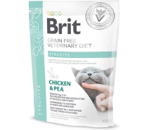 Придбати - корм для кота  Корм сухий Brit Grain Free VetDiet Cat Struvite для котів із сечокам'яною хворобою з куркою та горохом 400 г (8595602528318)
