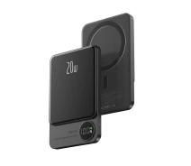 Придбати - універсальну мобільну батарею  Бездротовий Повербанк MagSafe Power Bank для iPhone 5000 mAh 20W Магсейф Повербанк з бездротовою зарядкою Q9 JYC (MagSafe-Black-5000)