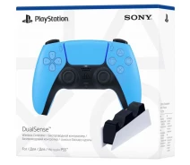 Придбати -  Геймпад Sony DualSense (Ice Blue) + Зарядна станція Sony DualSense Charging Station (PS5)