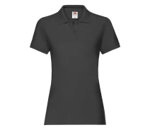 Придбати - жіноче поло  Поло Fruit of the loom Premium Lady-Fit S Чорний (63-030-0)