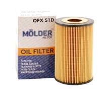 Придбати - масляний фільтр  Фільтр масляний Molder Filter OFX 51D (92040E, OX161DEco, HU9315X)