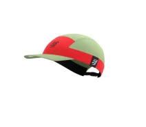 Придбати - кепку  Кепка із вигнутим козирком Compressport 5 Panel Light Cap 2025, Nile/Fluo Red