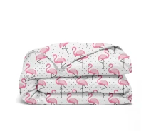 Придбати - підковдру  Підковдра дитяча 110х140 FLAMINGO (FlamingoDotsGrey_140q)