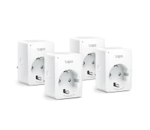 Придбати - умную розетку  Розумна розетка Wi-Fi TP-Link Tapo P100(4-pack) настінна Android/iOS Білий