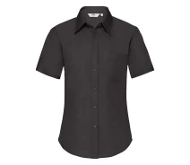 Придбати - жіночу сорочку  Сорочка Fruit of loom Ladies Poplin Shirt Short Sleeve XL Чорний (65-014-0)