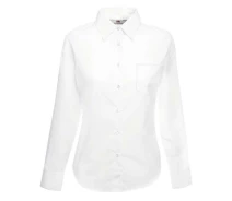 Придбати - жіночу сорочку  Сорочка Fruit of the loom Poplin shirt L/S Lady-Fit XS Білий (65-012-0)