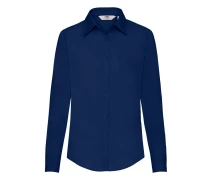 Придбати - жіночу сорочку  Сорочка Fruit of the loom Poplin shirt L/S Lady-Fit XS Темно-синій (65-012-0)