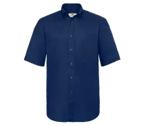 Придбати - чоловічу сорочку  Сорочка Fruit of the loom Oxford shirt short sleeve 2XL Темно-синій (65-112-0)